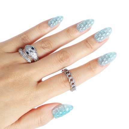 3D Bulge Summer bubble Fake Press on Nails Tips for Themed Collections