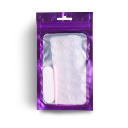 Multiple Option Nail Adhesive Tabs for Nails, with Adhesive Nail Glue Stickers and Nail Files