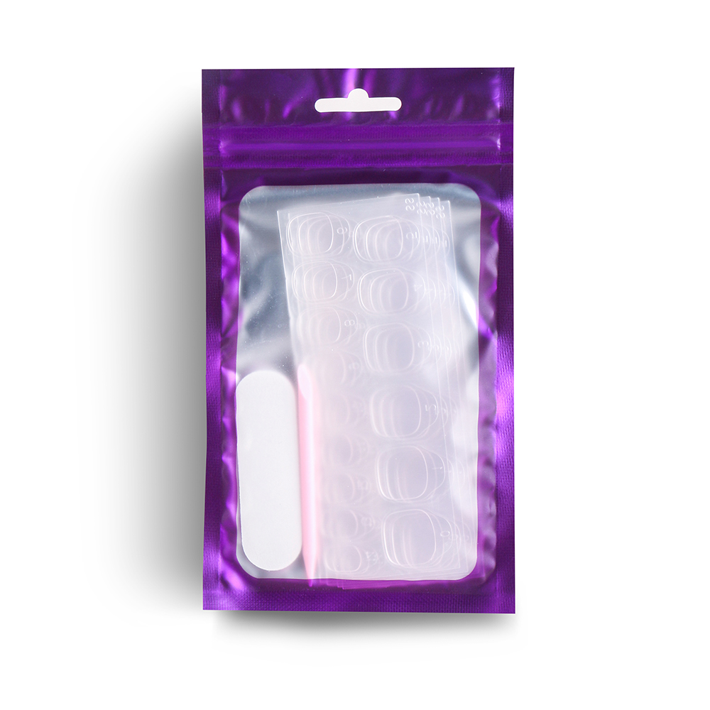 Multiple Option Nail Adhesive Tabs for Nails, with Adhesive Nail Glue Stickers and Nail Files