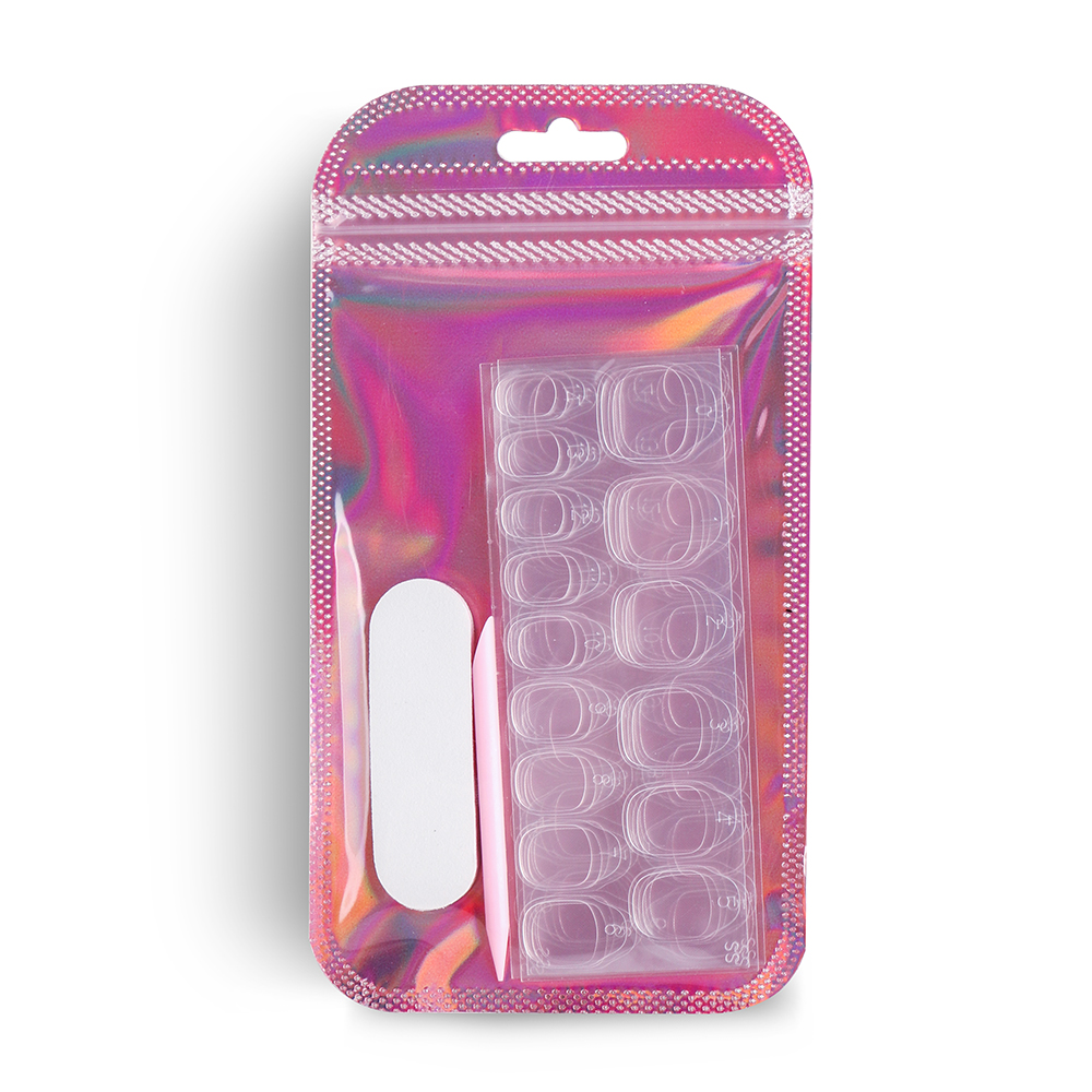 Multiple Option Nail Adhesive Tabs for Nails, with Adhesive Nail Glue Stickers and Nail Files - 图片 2