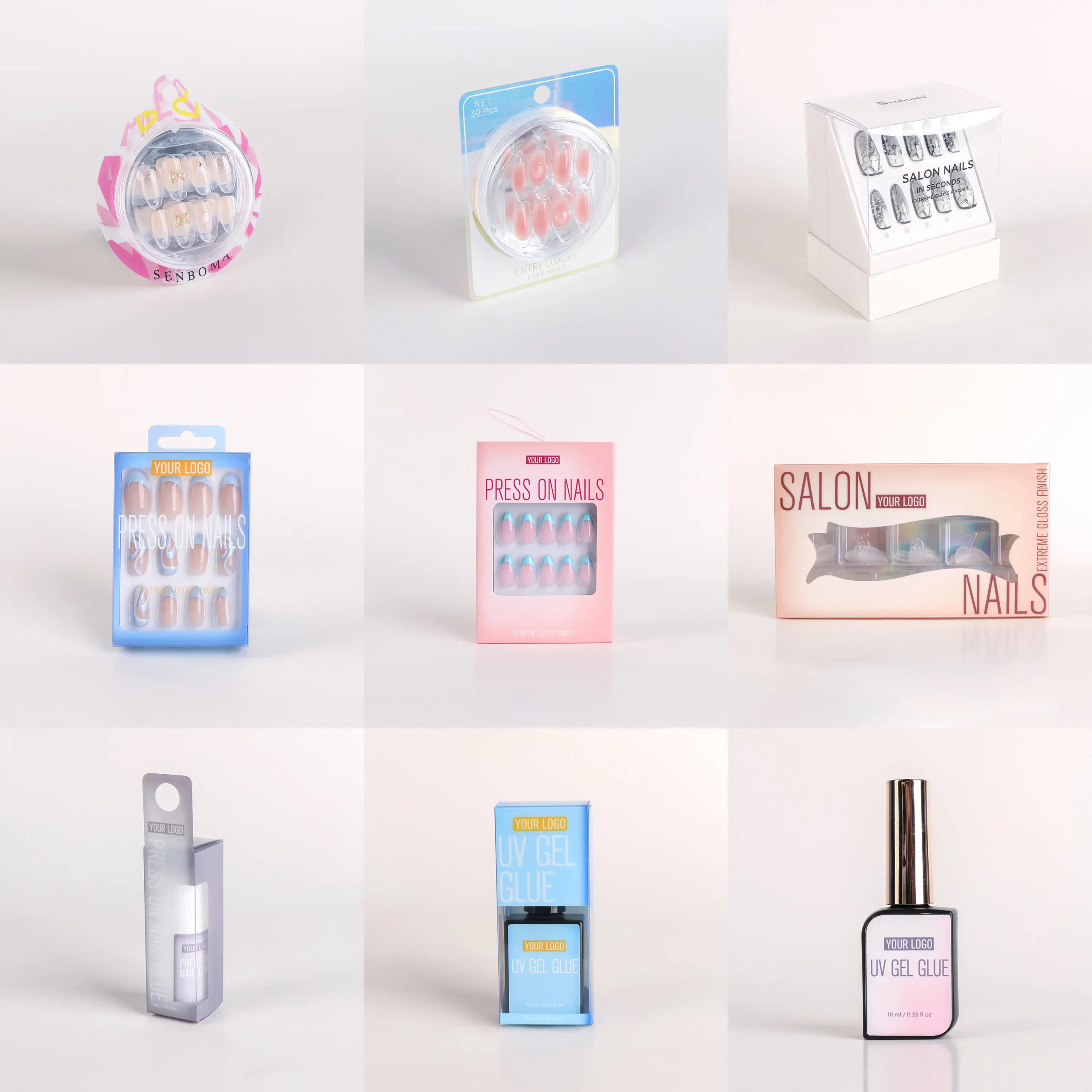 Multiple Design Package For Press-on Nails - 图片 2