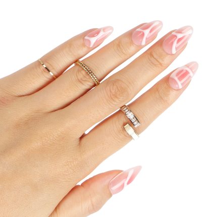 Senboma 3D Blush Press-On Nails Kit: Custom Non-Toxic Solutions for Wholesale Beauty Supplies OEM