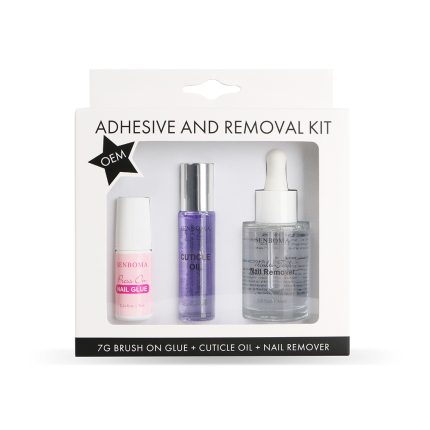 Senboma Nail Adhesive and Removal Kit: ODM Custom Non-Toxic Glue and Tabs for Secure Press-On Nails and Hassle-Free Removal