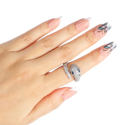 ODM Butterfly Square Nails French Style Salon-Quality Press on Nails: Provide Non-Toxic Solutions by Senboma